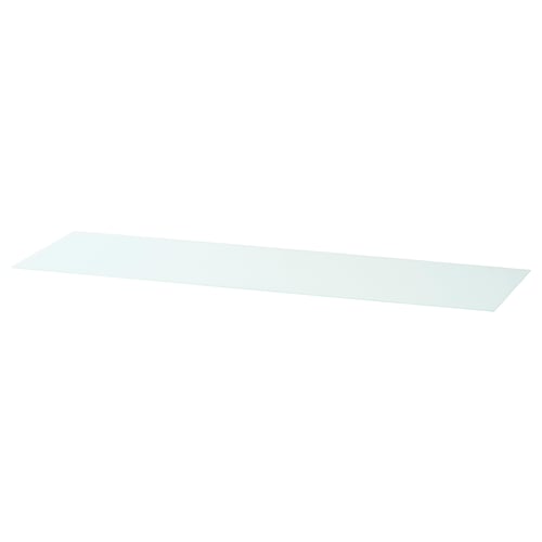 MALM マルム ガラストップ, ホワイト, 160x48 cm