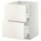 METOD メトード ベースキャビネット シンク用+引き出し前部2/引き出し2, ホワイト マキシメーラ/ヴェッディンゲ ホワイト, 60x60x80 cm