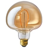 MOLNART モールナルト LED電球 E26 150ルーメン, きのこ ブラウンクリアガラス, 120 mm