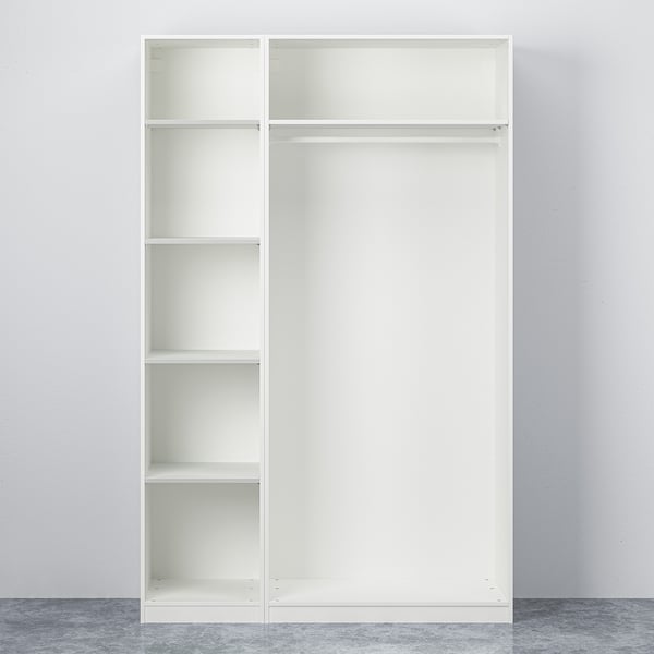 PAX パックス / GULLABERG グラベリ ワードローブコンビネーション, ホワイト/ホワイト, 150x60x236 cm