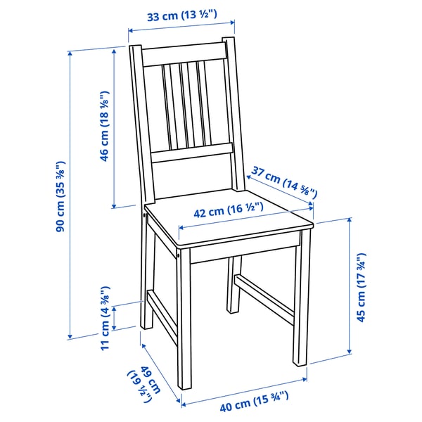 PINNTORP ピントルプ テーブル&チェア4脚, ライトブラウンステイン ホワイトステイン/ライトブラウンステイン, 125 cm