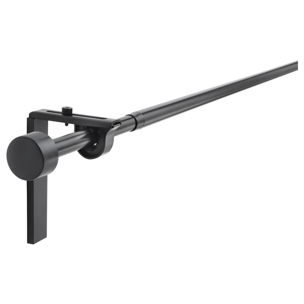 RÄCKA レッカ カーテンポールコンビネーション, ブラック, 120-210 cm