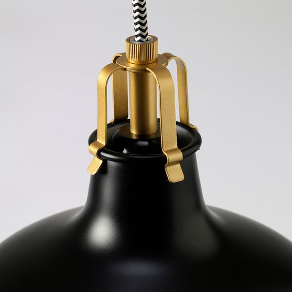 RANARP ラーナルプ ペンダントランプ, ブラック, 23 cm