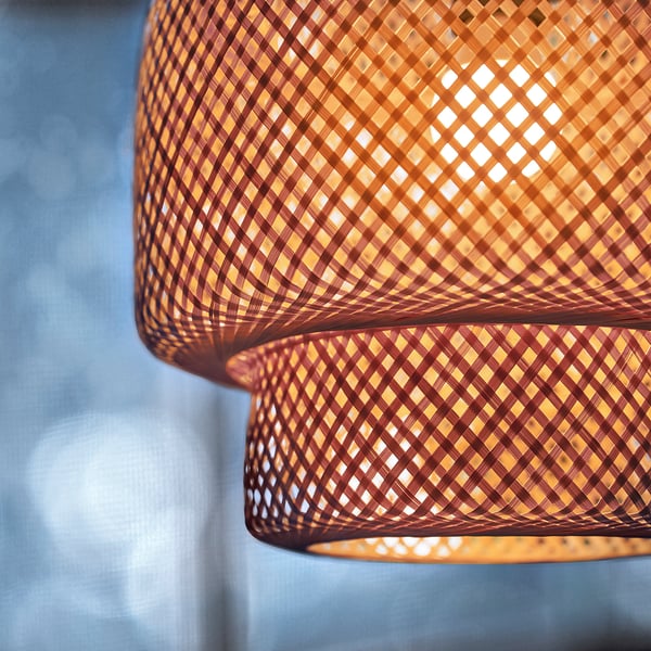 SINNERLIG スィネリグ ペンダントランプ, 竹/ハンドメイド, 27 cm