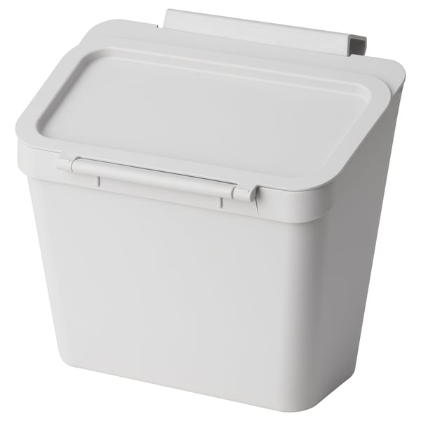SKOLÄST スコーレスト ゴミ箱 扉付きキャビネット用, ライトグレー, 3.3 l