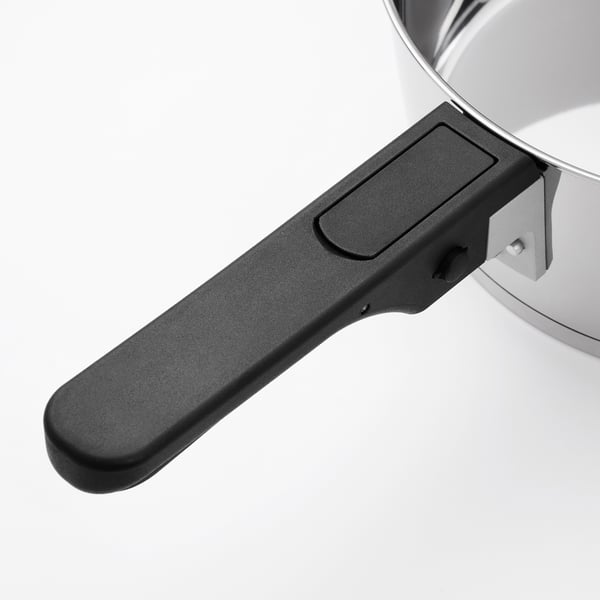 SLÄTROCKA スレトロッカ 調理器具キット 取り外し可能持ち手付き, ステンレススチール