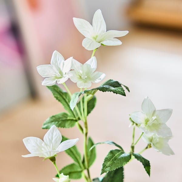 SMYCKA スミッカ 造花, 室内/屋外用 トルコキキョウ/ホワイト, 60 cm