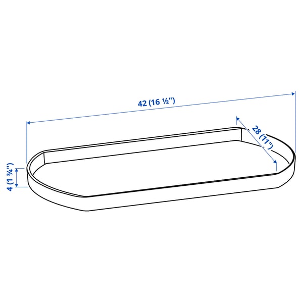 SNURRAD スヌルラード 収納用ターンテーブル, 透明