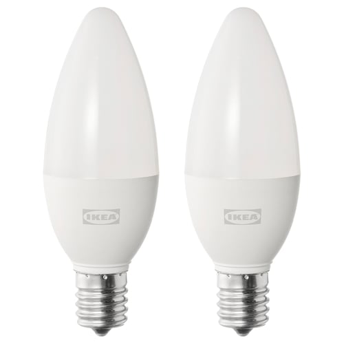 SOLHETTA ソールヘッタ LED電球 E17 440ルーメン, シャンデリア/オパールホワイト