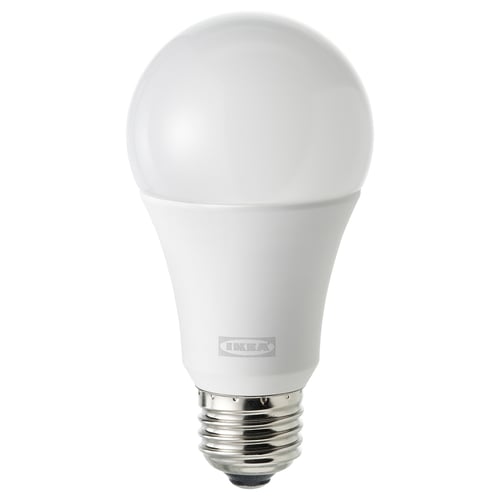 SOLHETTA ソールヘッタ LED電球 E26 1520ルーメン, 調光可能/球形 オパールホワイト