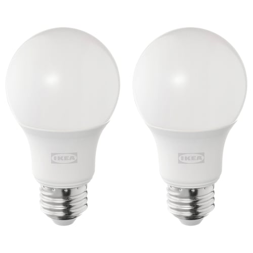 SOLHETTA ソールヘッタ LED電球 E26 810ルーメン, 調光可能/球形 オパールホワイト