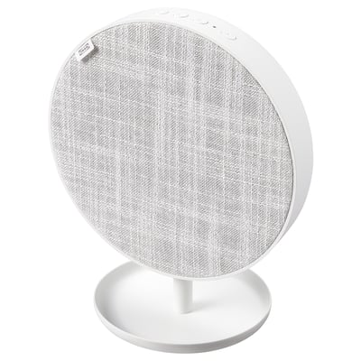 SOLSKYDD ソルシッド ポータルブルBluetoothスピーカー, ホワイト, 19 cm