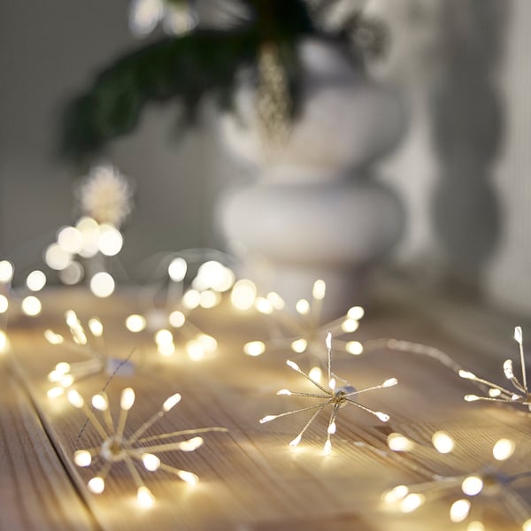 STRÅLA ストローラ LEDライトチェーン, 線香花火/電池式, 2.2 m
