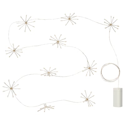 STRÅLA ストローラ LEDライトチェーン 全10球, 線香花火/電池式
