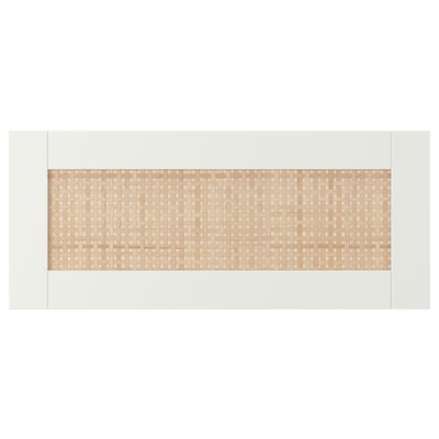 STUDSVIKEN ストゥツスヴィーケン 引き出し前部, ホワイト/ポプラ材織物, 60x26 cm