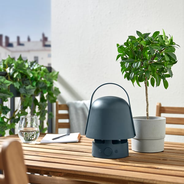 VAPPEBY ヴァッペビー Bluetoothスピーカーランプ, 屋外用/ブルー