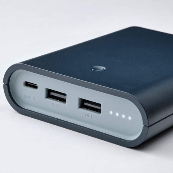 VARMFRONT ヴァルムフロント モバイルバッテリー, ダークブルー, 10400 mAh