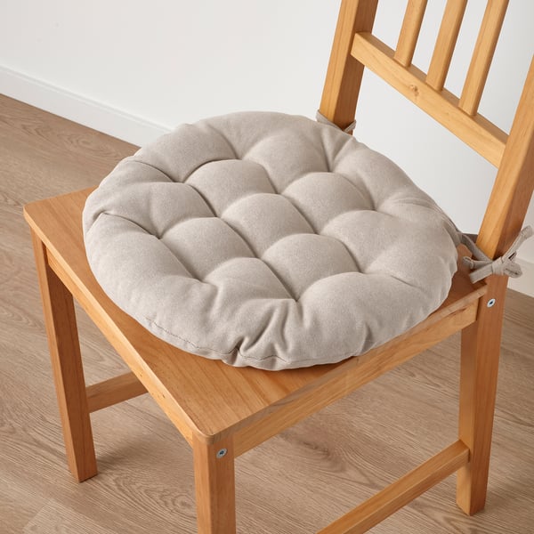VIPPÄRT ヴィッペールト チェアパッド, ベージュ, 38 cm
