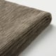 Close-up of folded dark fabric, soft, textured, appears durable and recycled.
