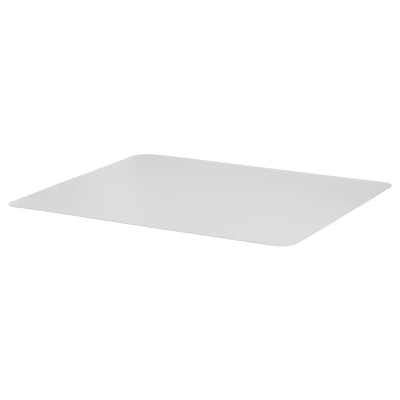 A white ANNÅSEN surface. Its rectangular, smooth, and made of polyurethane and pet plastic.