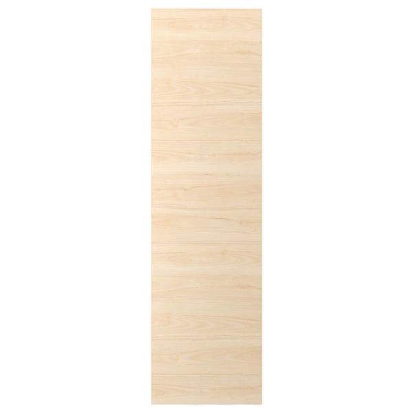 ASKERSUND light ash wood door panel, rectangular shape, laminated surface.