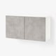 BESTÅ Shelf unit with doors, white Kallviken/light grey concrete effect, 120x42x64 cm