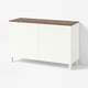 BESTÅ Storage combination with doors, white/Lappviken/Stubbarp white, 120x42x75 cm