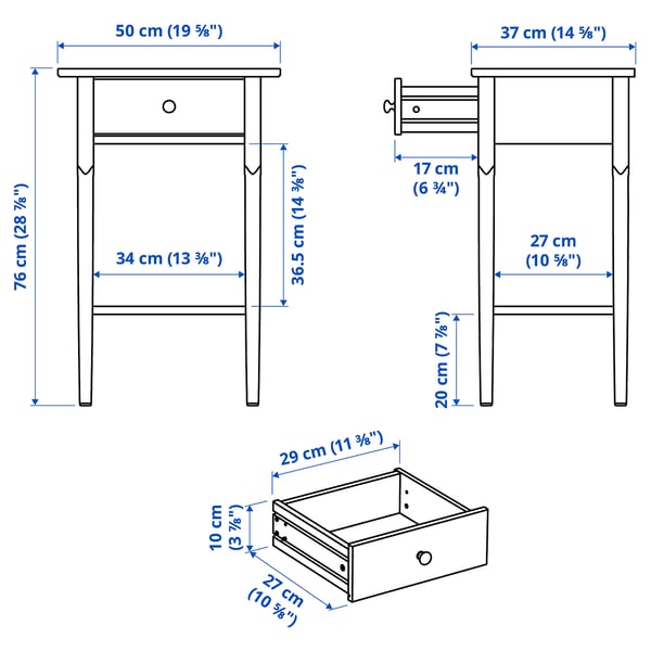Illustration with measurements for the product: BLÄSTÅSEN.