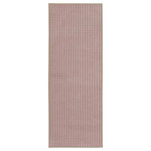 A beige BRYNDUM kitchen mat with a textured surface and anti-slip backing.