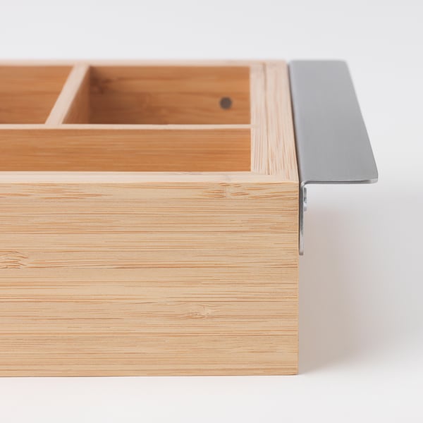 Wooden box with metallic accent; shows craftsmanship and durability.