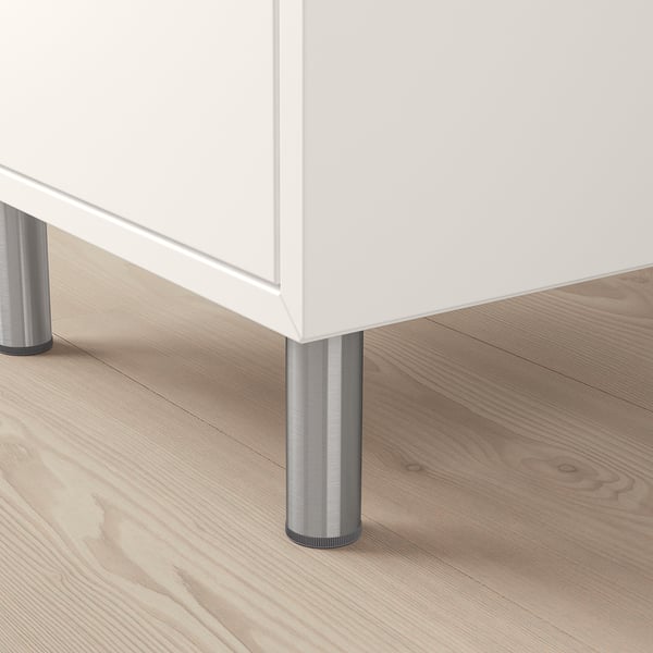 EKET Cabinet combination with legs, white/beige, 35x35x80 cm