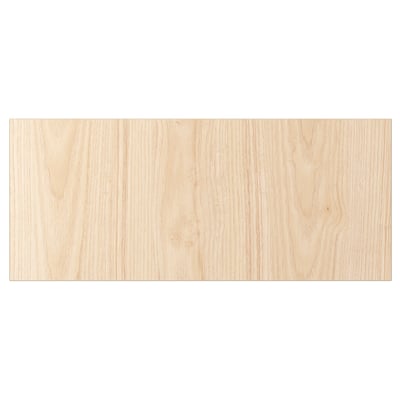 Light ash-textured wooden front panel, sleek and rectangular, part of the FÄNRIK series.