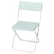 FEJAN light green folding chair, slim & durable for indoors/outdoors.