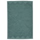 FJÄLLKATTFOT turquoise bath mat, rectangular, soft cotton with textured pattern.