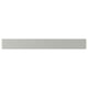 Grey rectangular fiberboard kitchen cabinet front, smooth finish.