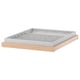 KOMPLEMENT organise tray, white, felt interior, wooden base, rectangular, minimalist design.