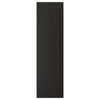 LERHYTTAN black kitchen door, wood, rectangular, traditional design.