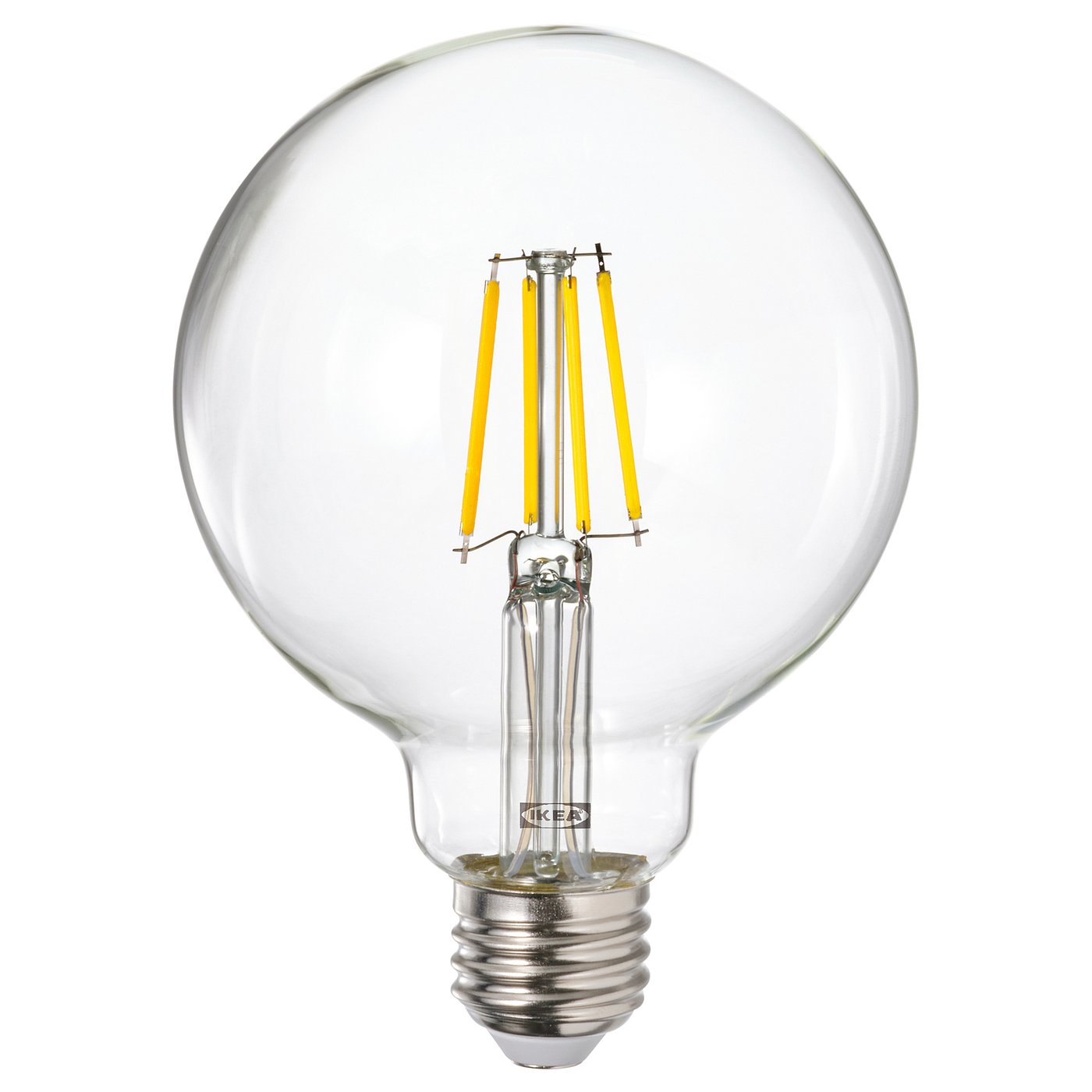 LUNNOM LED bulb E26 470 lumen, dimmable/globe clear glass, 95 mm