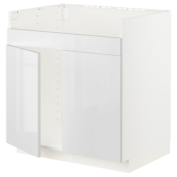 White kitchen cabinet - modern, high gloss, clean lines.
