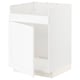 White METOD kitchen cabinet unit; modern, square, minimalist design.