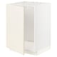 METOD off-white cabinet, modern design, square shape, white fiberboard, steel hinges.