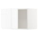 White glossy kitchen cabinet with integrated handles, modern and sleek design.
