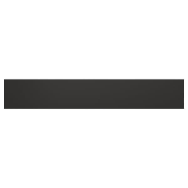Black rectangular panel from recycled wood and plastic, smooth finish.