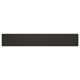 Black rectangular panel from recycled wood and plastic, smooth finish.