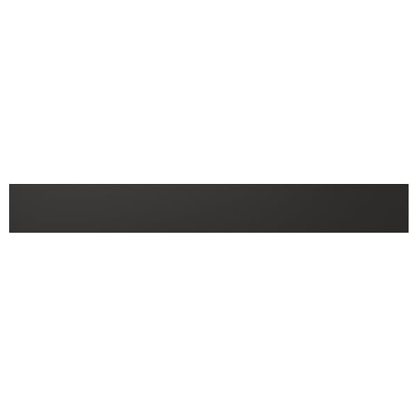 Black rectangular NICKEBO panel with sleek, modern design. Made from recycled materials.