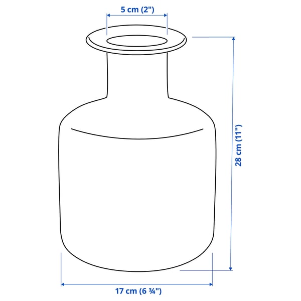 Illustration with measurements for the product: PEPPARKORN.