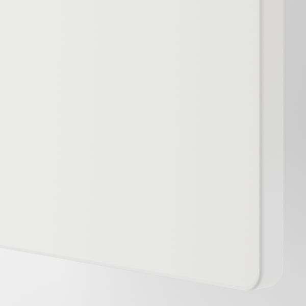 A sleek white wardrobe with soft-closing doors, designed for durable, stylish storage.
