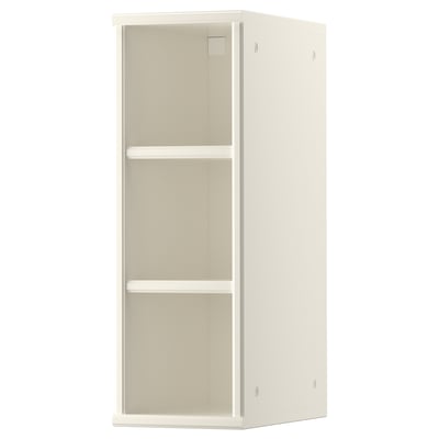 TORNVIKEN white kitchen cabinet, open shelves, square shape, simple design.