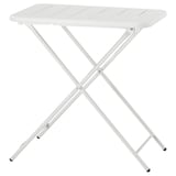 Torparo dining table, white, folding, rectangular, steel, plastic feet.