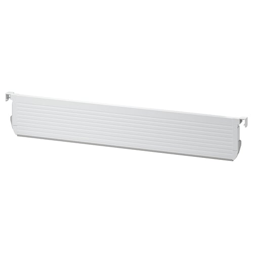 A white UPPDATERA drawer divider with hooks for adjustable organisation.